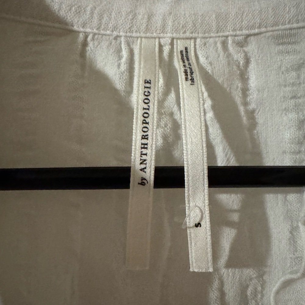 Anthropologie White V-neck Tunic Dress - Picture 7 of 8